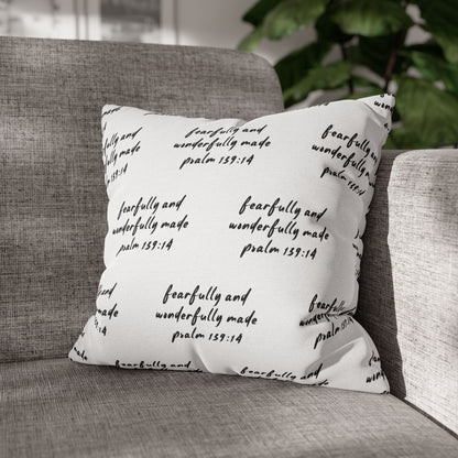 Christian Pillowcases with Psalm 139:14 | Fearfully and Wonderfully Made | Inspirational Home Decor | Perfect Christian Gift