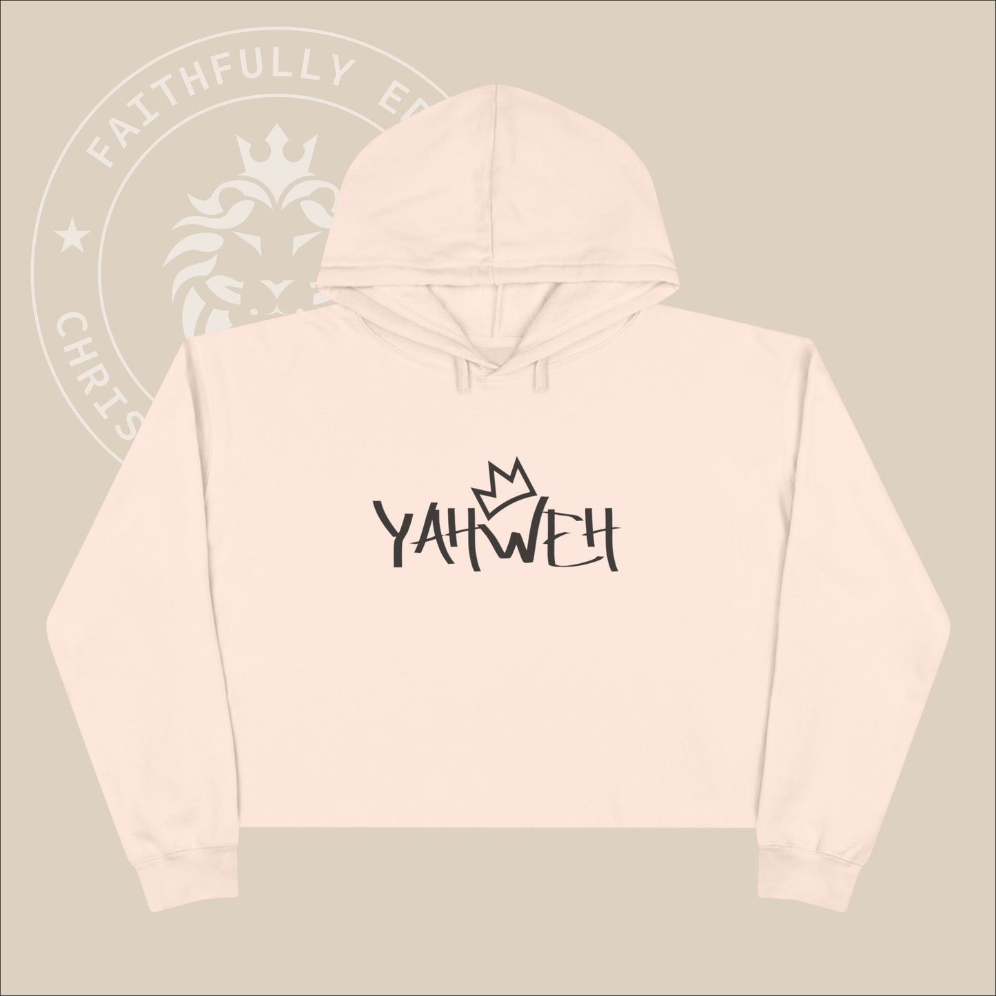 Women's "Yahweh" Crop Hoodie. In Exodus God reveals Himself to Moses as Yahweh.