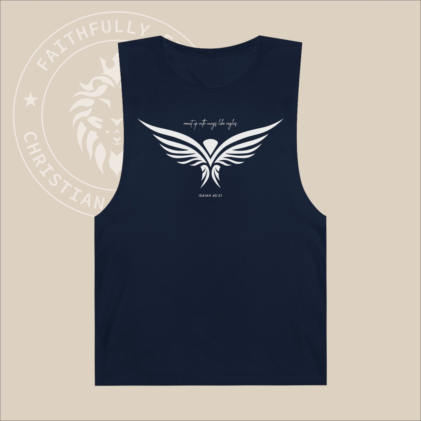 Unisex "Eagle" Tank with Isaiah 40:31 print