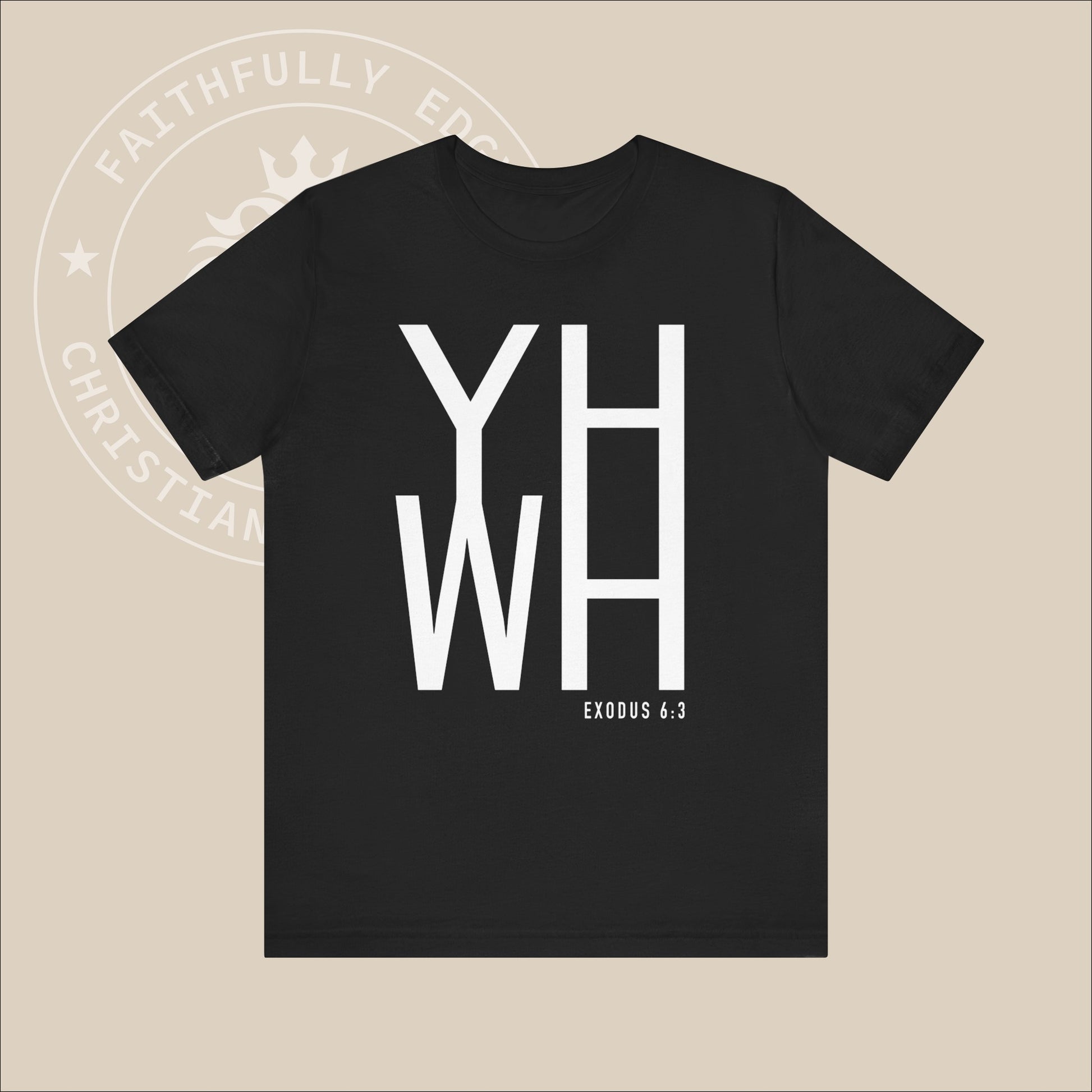 Unisex "YHWH" T-shirt with Exodus 6:3 Print