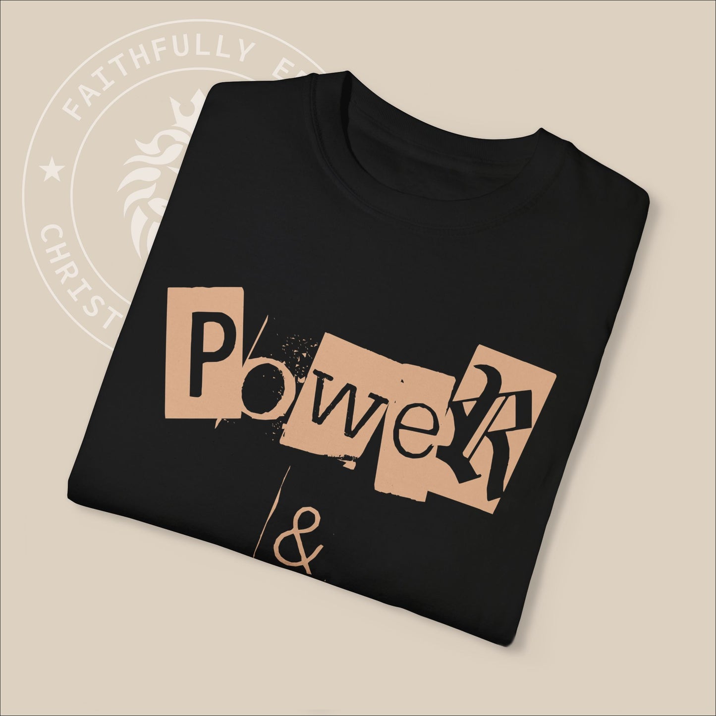 Unisex "Power & Love" t-shirt with 2 Tim 1:7 print, God has not given us the spirit of fear; but of power, and of love, and of a sound mind.