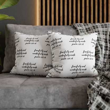 Christian Pillowcases with Psalm 139:14 | Fearfully and Wonderfully Made | Inspirational Home Decor | Perfect Christian Gift