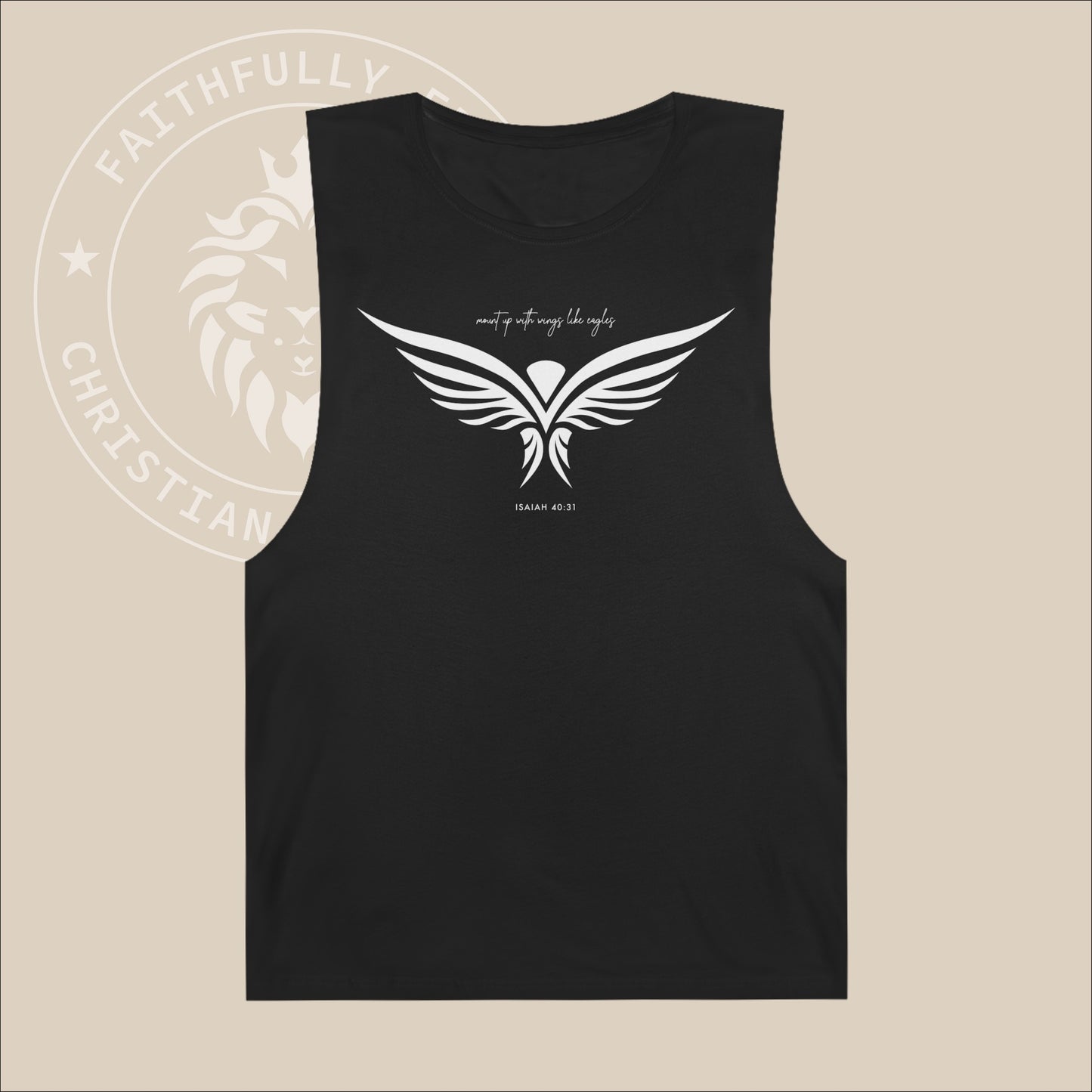 Unisex "Eagle" Tank with Isaiah 40:31 print