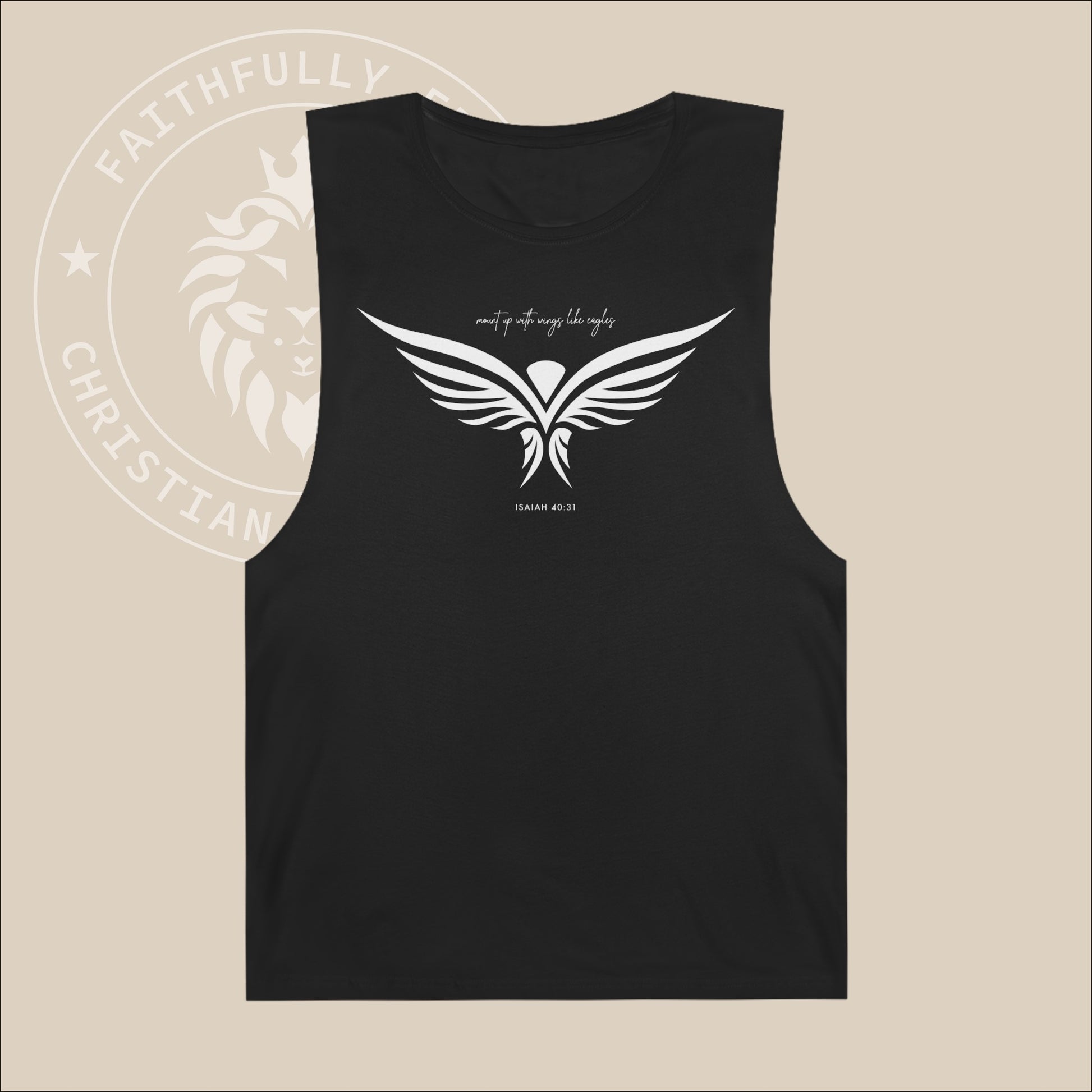 Unisex "Eagle" Tank with Isaiah 40:31 print