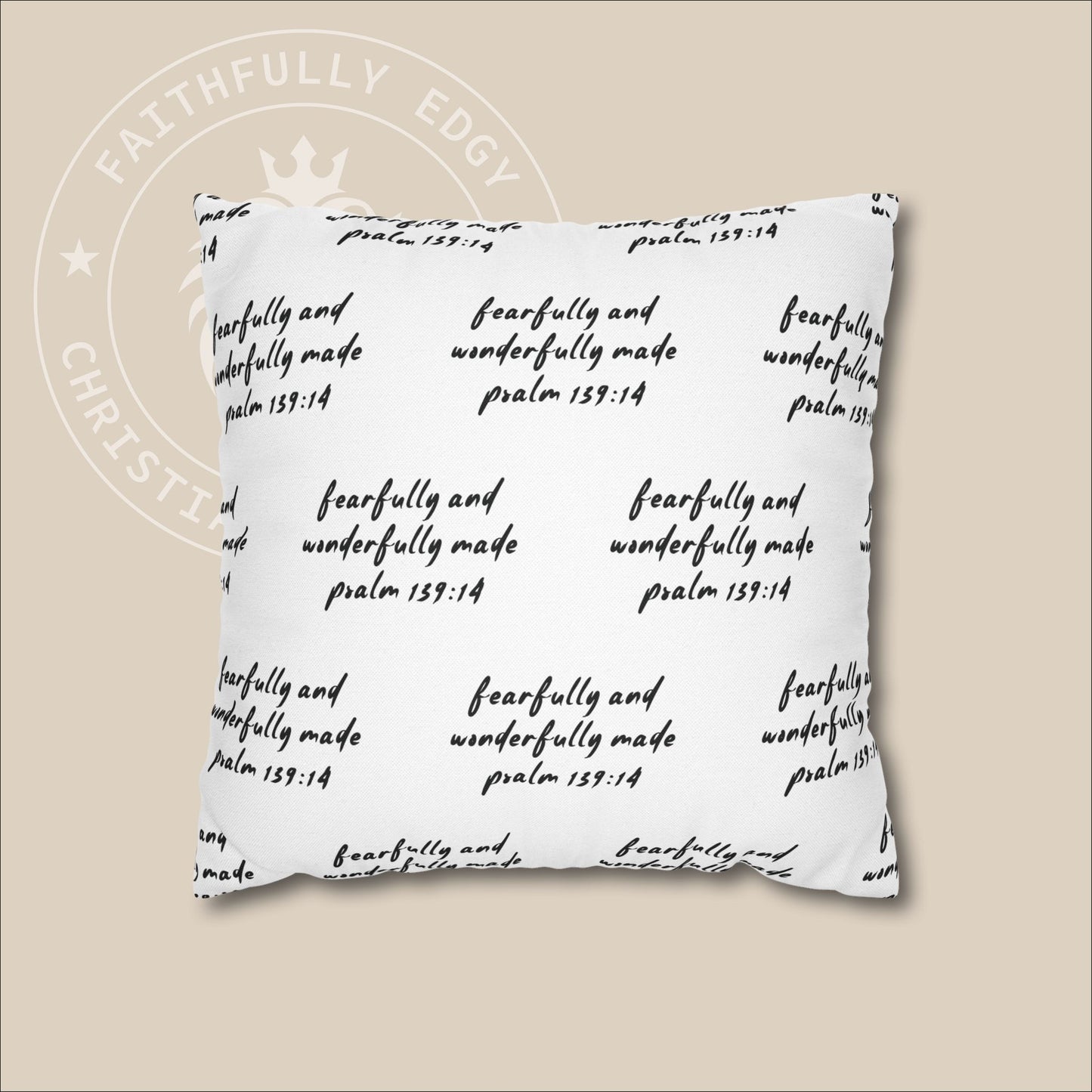 Christian Pillowcases with Psalm 139:14 | Fearfully and Wonderfully Made | Inspirational Home Decor | Perfect Christian Gift