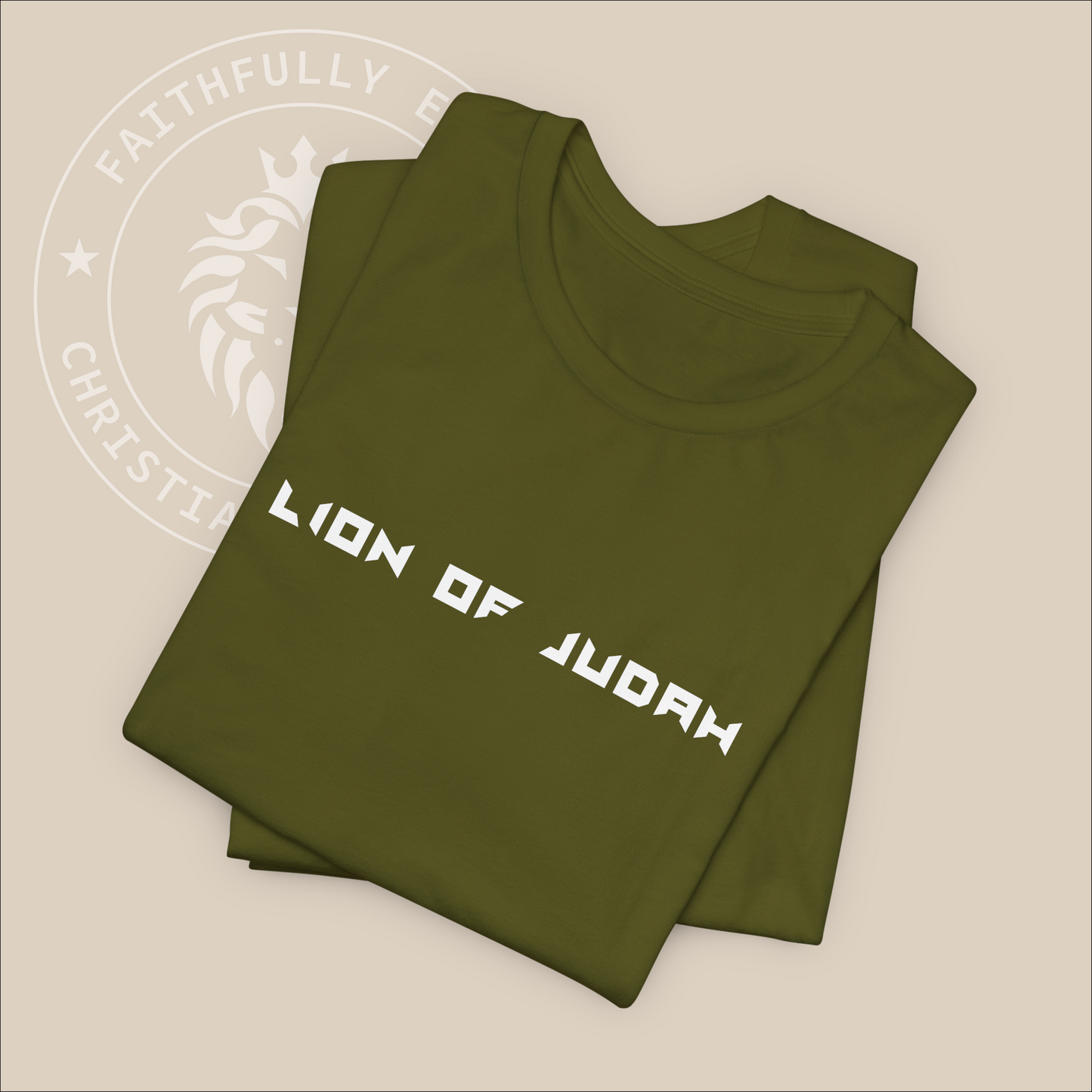 Unisex "Lion of Judah" T-shirt with Revelation 5:5 print