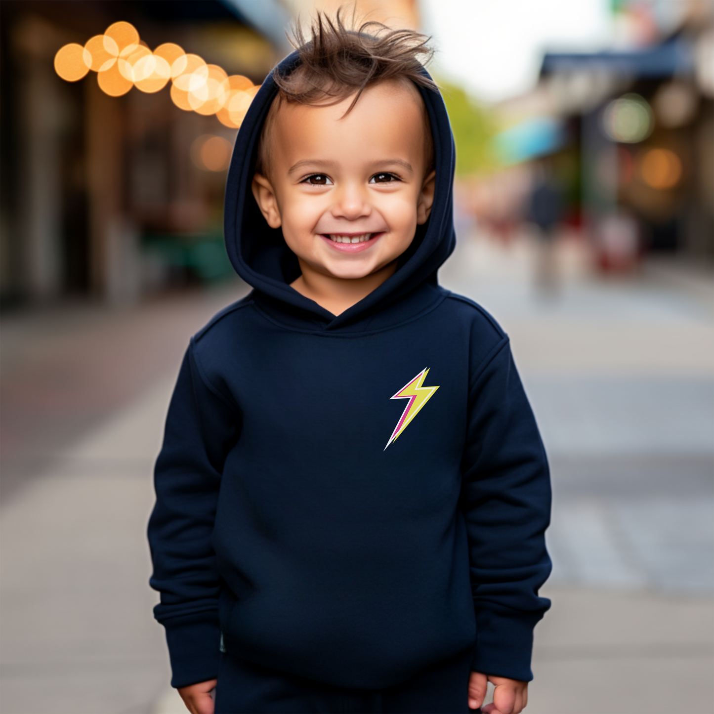 Christian Toddler "Lightening Bolt" Hoodie - 2 Kings 1:12 Inspired where Elijah calls down lightning-like fire from heaven.